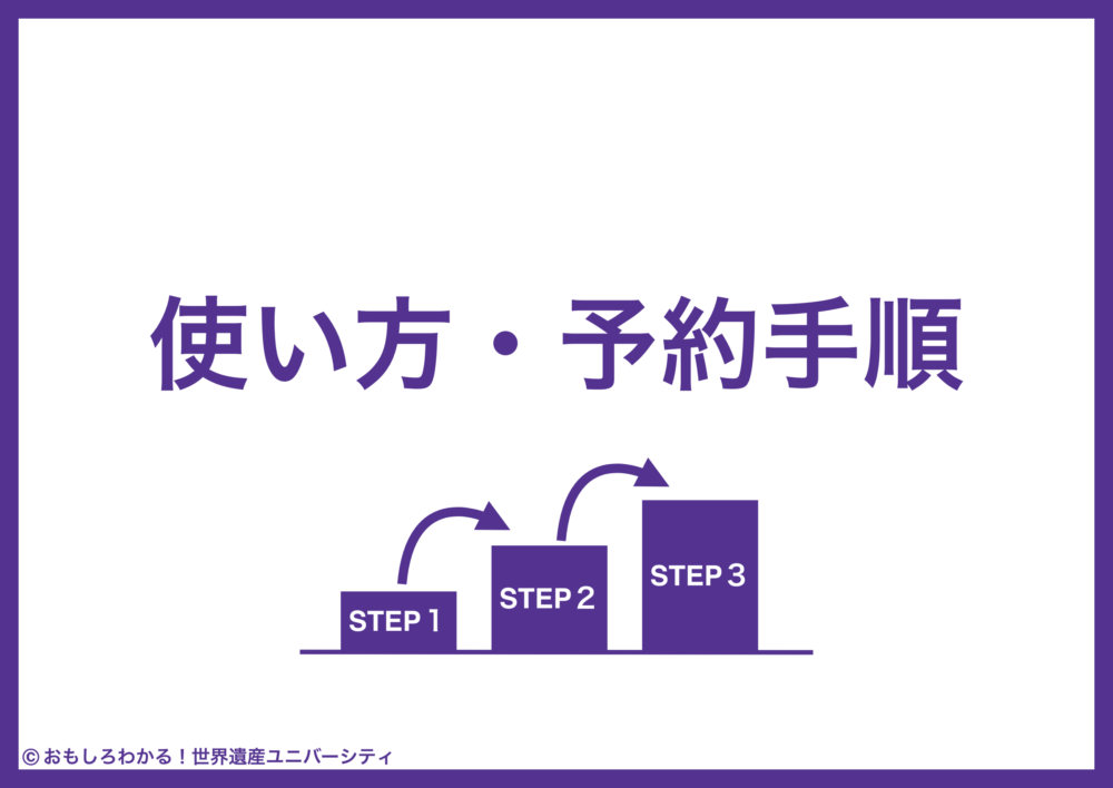 おもしろわかる！世界遺産ユニバーシティ NearMeニアミー 使い方・予約手順