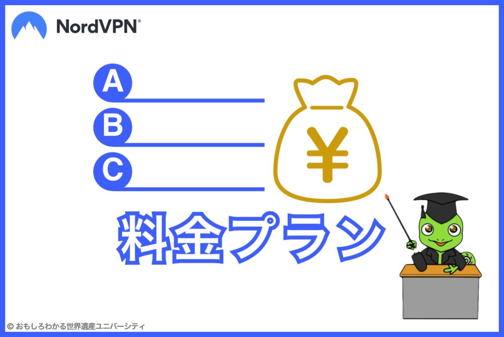 おもしろわかる！世界遺産ユニバーシティ NordVPN 料金プラン