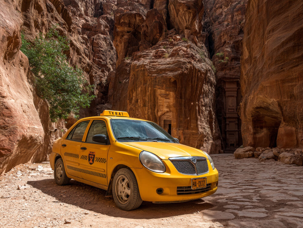 おもしろわかる！世界遺産ユニバーシティ ヨルダン・ペトラ遺跡への行き方まとめ タクシー