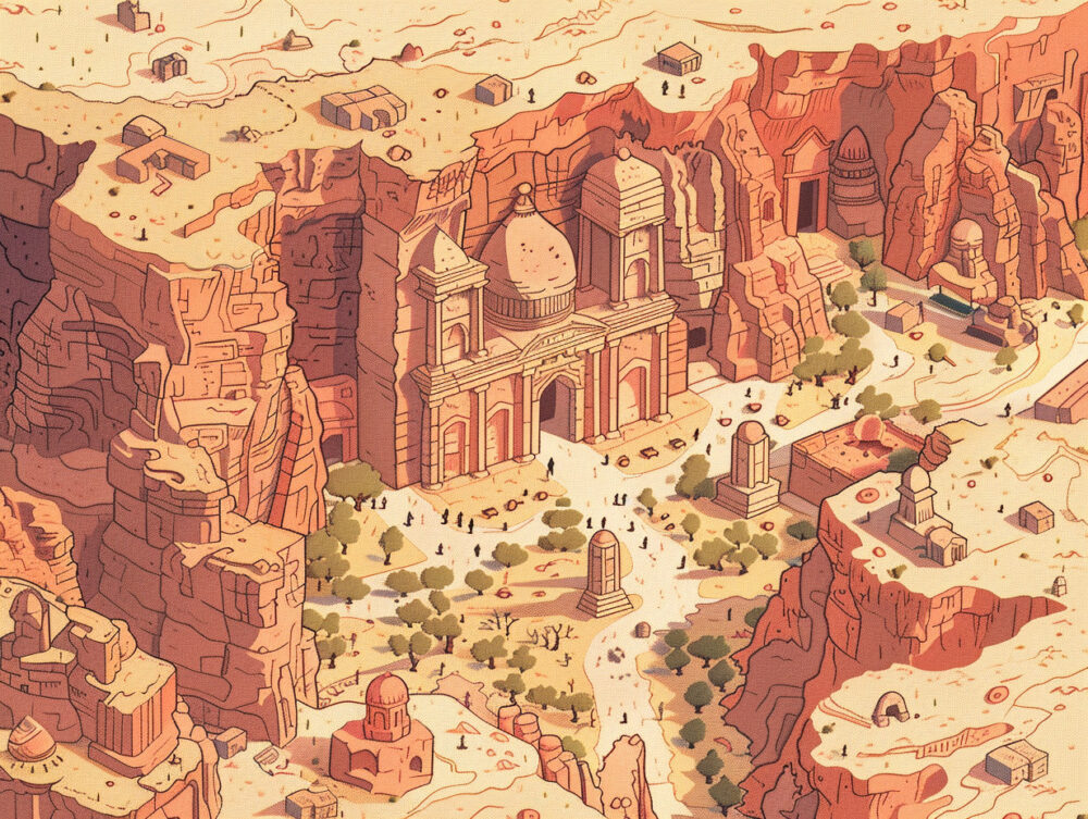 おもしろわかる!世界遺産ユニバーシティ ペトラ遺跡 裏ルート地図