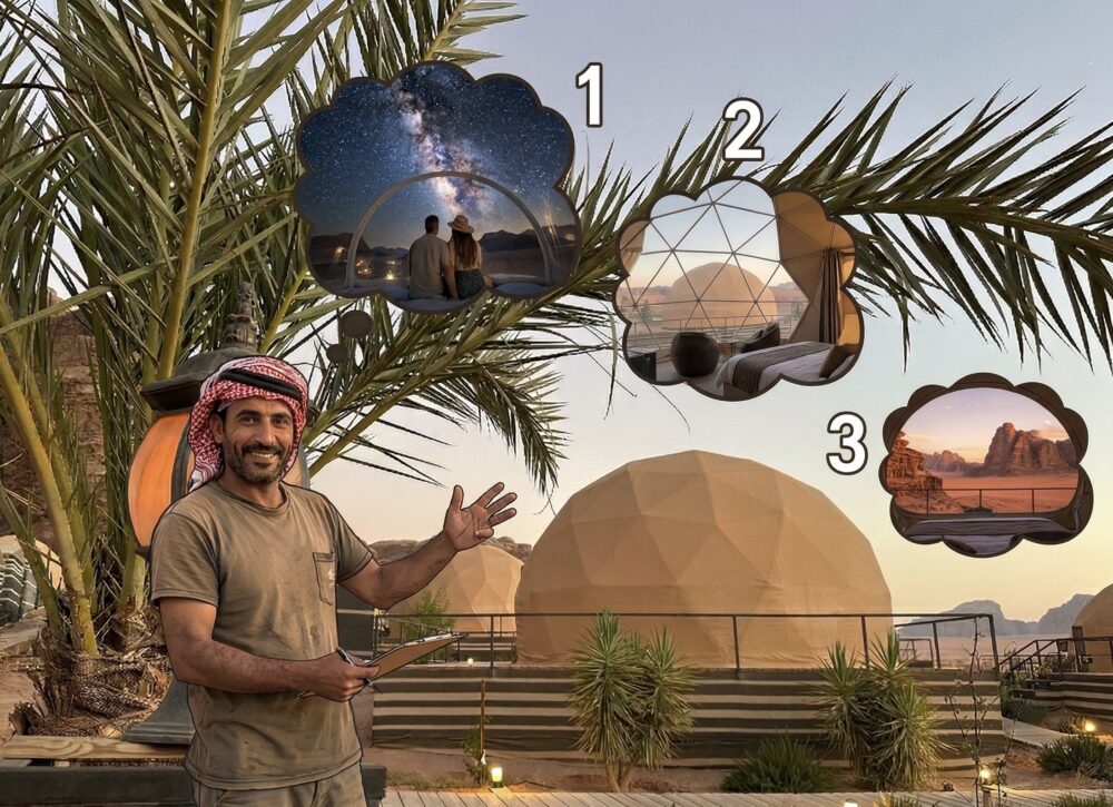 おもしろわかる！世界遺産ユニバーシティ ワディラムのバブルテント バブルテントに宿泊する3つの大きなメリット